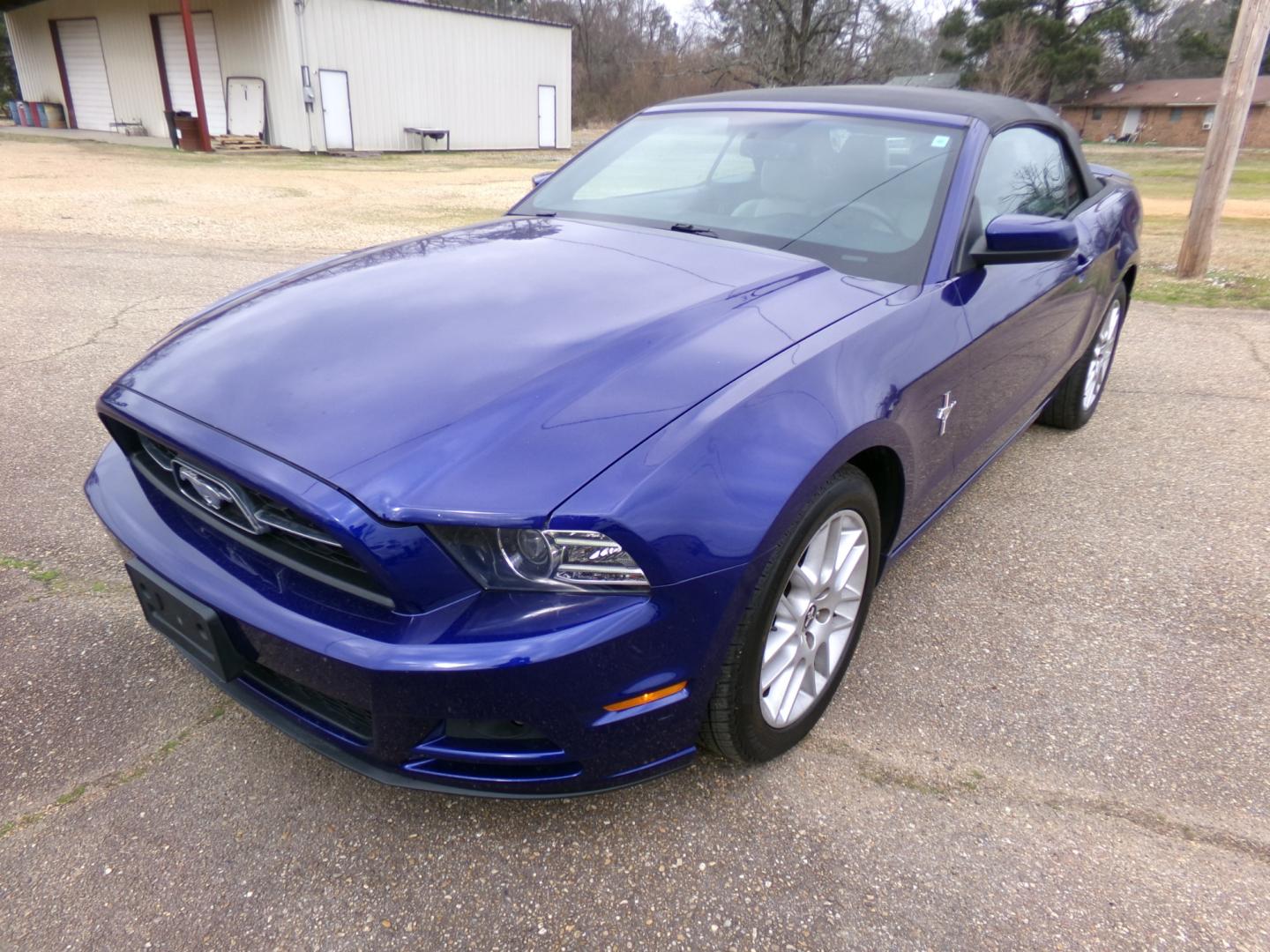 2014 Deep Impact Blue Metallic /Black Ford Mustang (1ZVBP8EM4E5) , located at 401 First NE, Bearden, AR, 71720, (870) 687-3414, 33.726528, -92.611519 - Photo#0